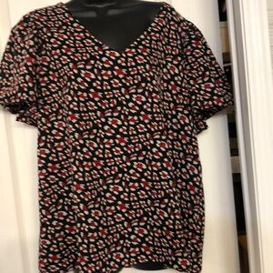 Ladies s/s top puffy sleeves